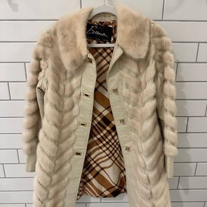 1960’s Vintage Fur Leather Trench